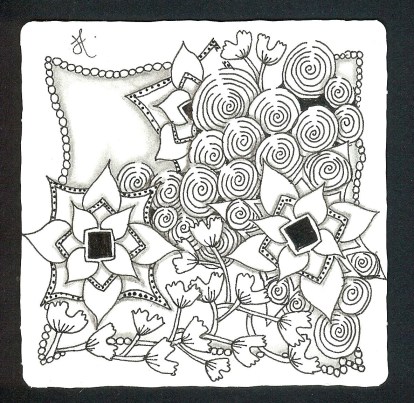 Victoria and Gobi Zentangle